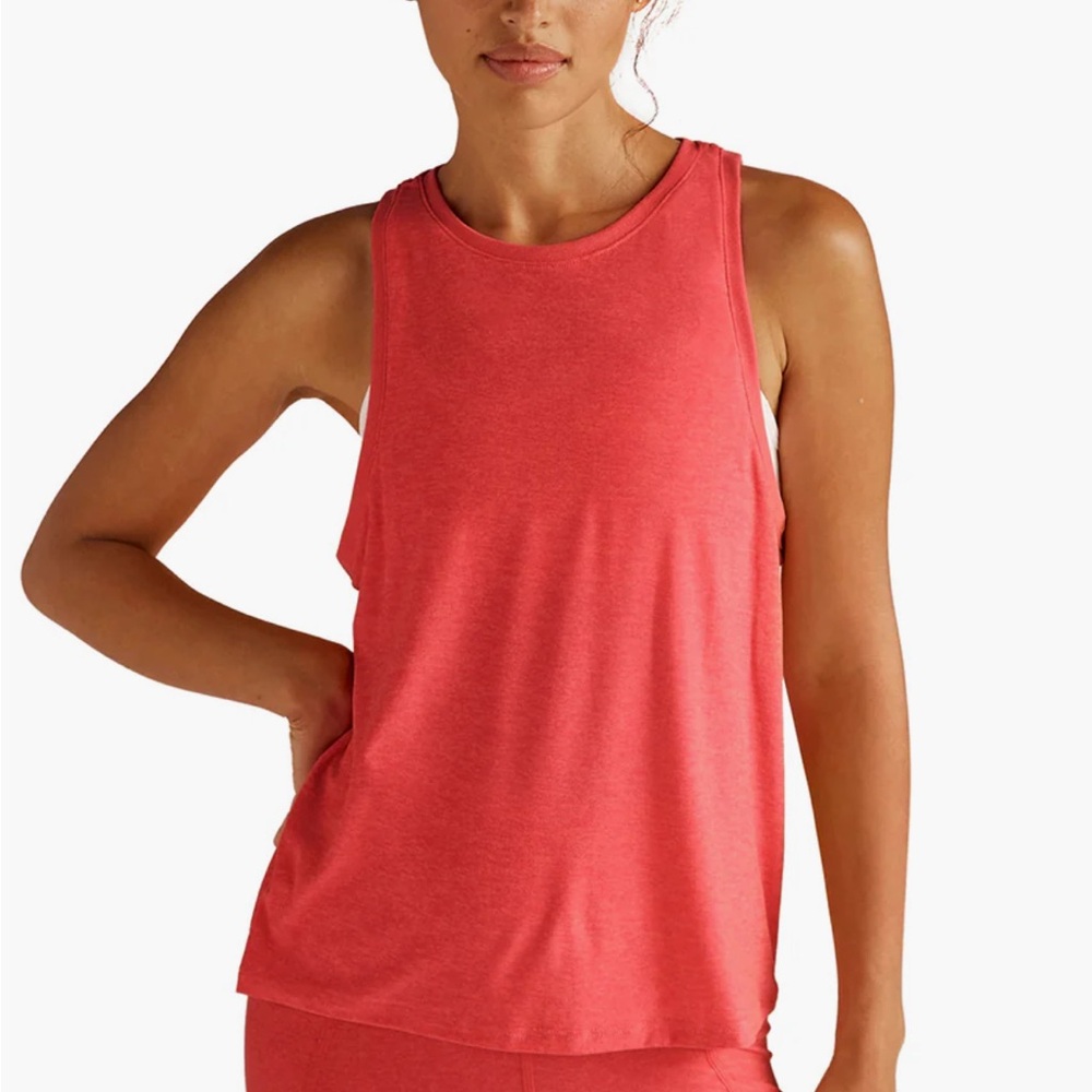 Beyond Yoga Featherweight Rebalance Tank Top Coral